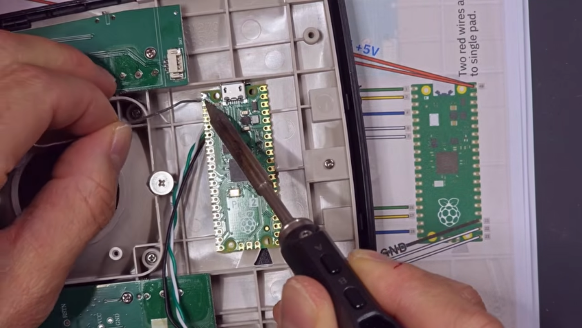 A still from the Rotatrix Hybrid kit install video